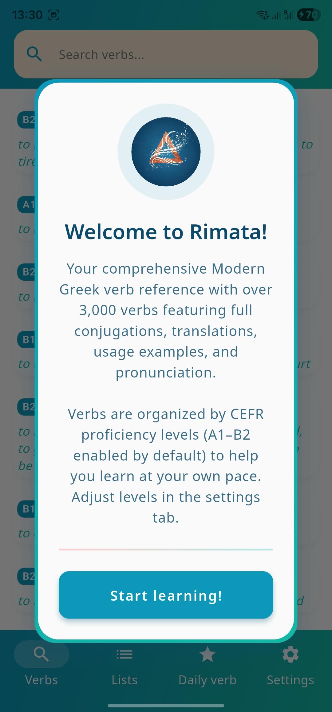 Rimata app: welcome!